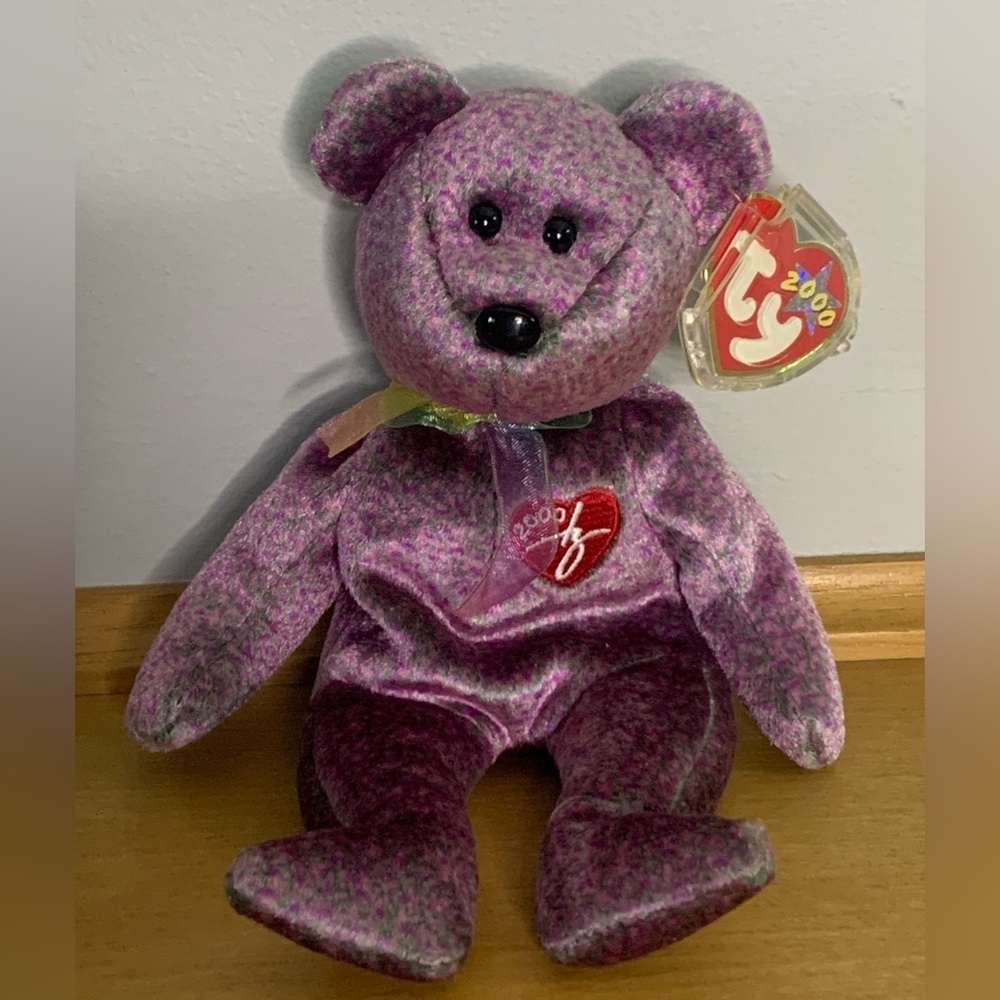 Rare 2000 Ty Beanie Baby Signature Bear Multiple Errors Tush Tag Numbers